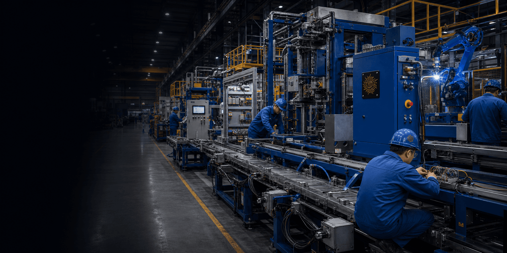 Sun Glory engineers manufacturing and commissioning an automated production line