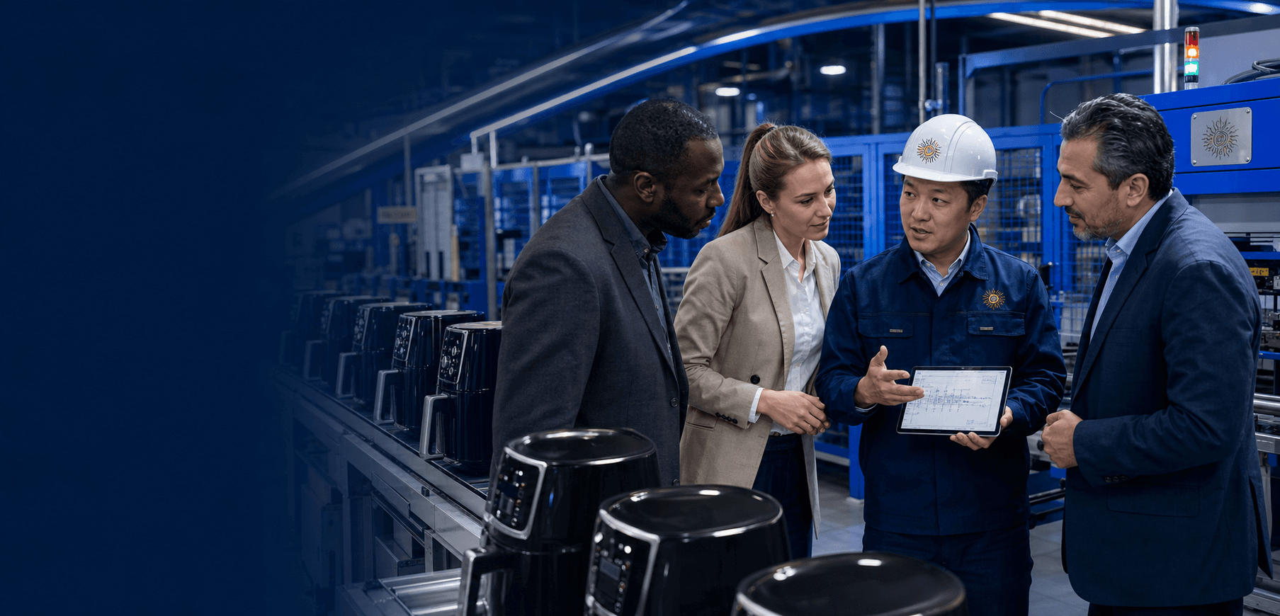 Sun Glory engineer consulting international factory decision-makers